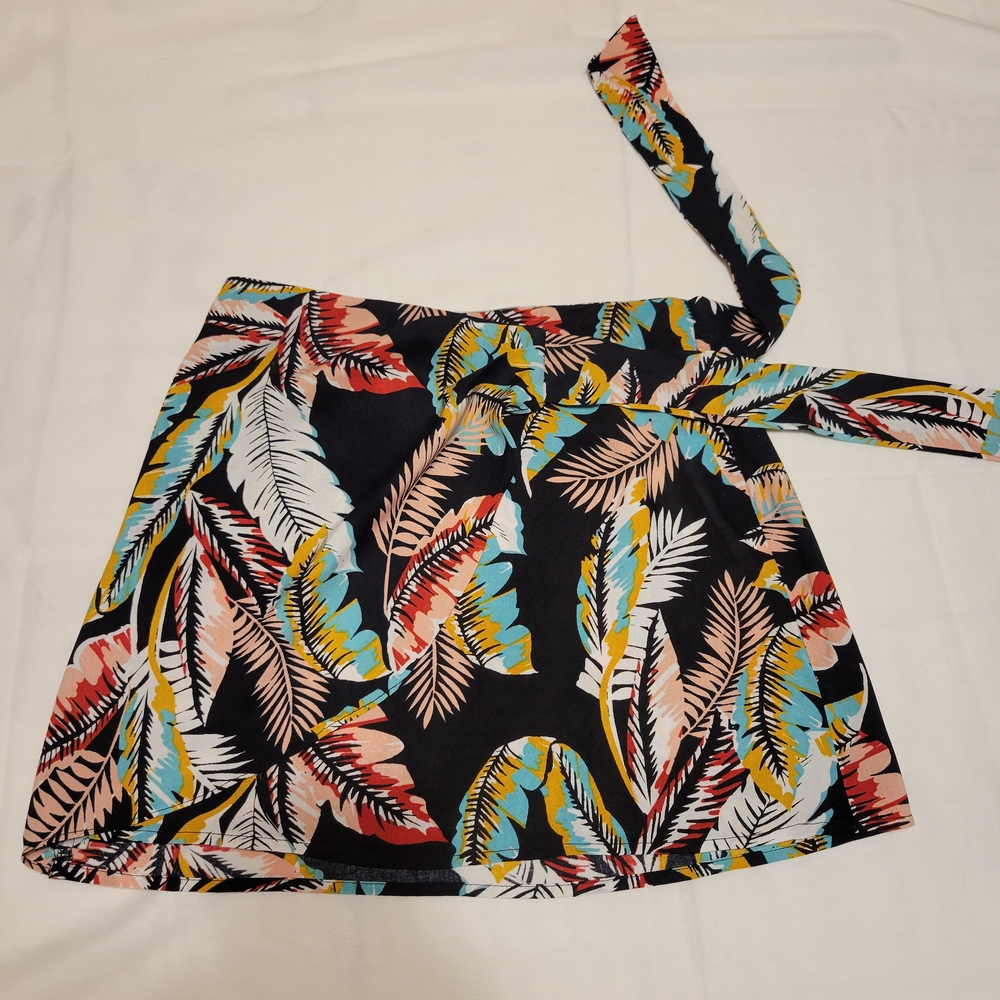 B. O. G. Collective Women's Tropical Prints Wrap Skirt Size XS